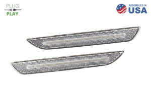 Ford Mustang Side Marker Light Assembly - Left and Right Side - Diode Dynamics - LED Sidemarkers Clear - `15-`23